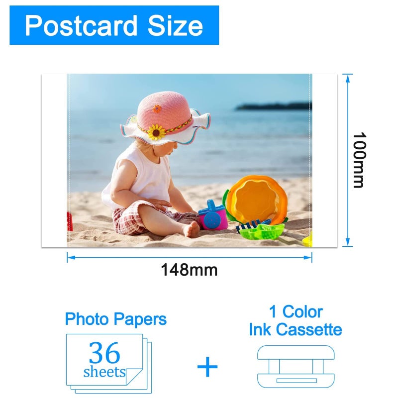 KCMYTONER Compatible for Canon KP-36IN KP-36IP (7737A001) 1 Color Ink Cartridge & 36 Sheets Paper Set 4 ""x6 "" for Selphy CP1500 CP1300 CP1200 Wireless Photo Printer - Image 3